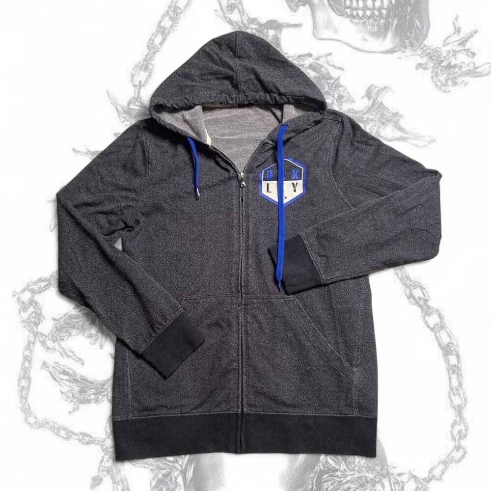 Oakley gray zip up hoodie
